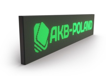 Reklama LED 128x32cm Wyświetlacz Tablica ZIELONA