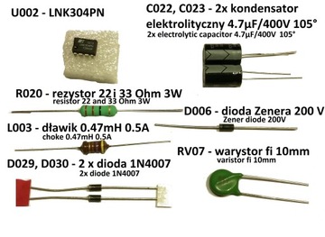 Ремкомплект Whirlpool L1373 L1782 L1799 L2158