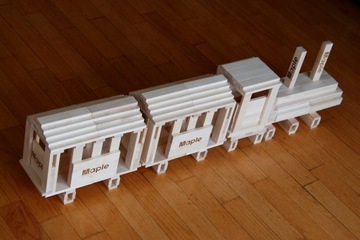 *Деревянные строительные блоки MAPLE 300 ecopack