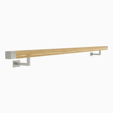 фото ориг. №3, Handrail wall-mounted wooden 40x40 260cm oak color