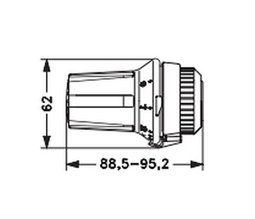 ТЕРМОСТАТИЧЕСКАЯ ГОЛОВКА DANFOSS RAW 5115 click