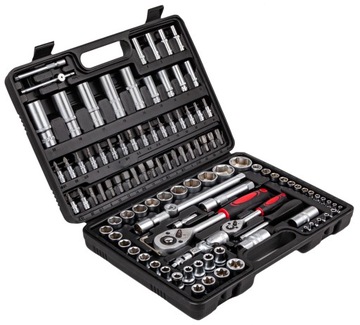 ZESTAW 108 KLUCZY KLUCZE NASADOWE TORX NARZEDZIOWY