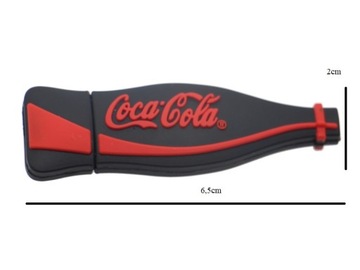 ФЛАНЕК-накопитель 64 ГБ USB-БУТЫЛКА COCA COLA ЧЕРНЫЙ