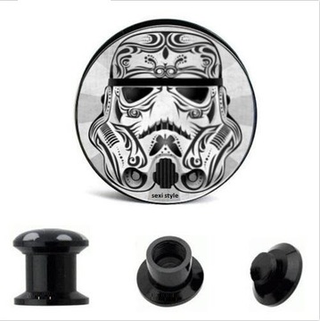 TUNELE AKRYLOWY TUNEL GWINT WEW. 16 mm STAR WARS