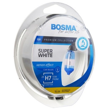 BOSMA ŻARÓWKA H7 12V 55W 3691 SUPER WHITE