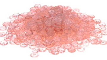GUZIKI GUZICZKI NEONOWE RÓŻOWE 11mm 62 kolory K132