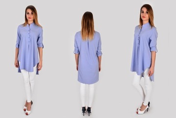 Длинная асимметричная туника цвета рубашки r - 38