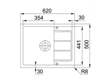 FRANKE Sirius 2.0 S2D 611-62 Тектонит Оникс 143.0618.665