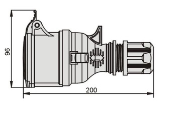 Портативная розетка TWIST IP44 32А 4П 400В