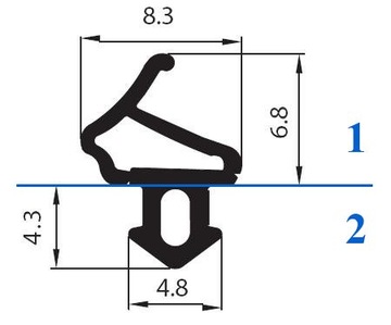 Уплотнитель FRAME для окон REHAU S-1387