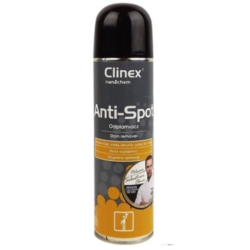CLINEX Anti Spot 250 мл — средство для удаления пятен от резины, клея и чернил