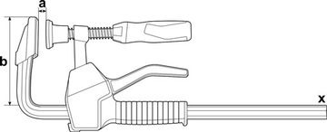 Слесарный винтовой зажим Bessey EHZ 300/100