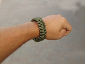фото ориг. №4, Bracelet rope paracord 19mm black mfh left
