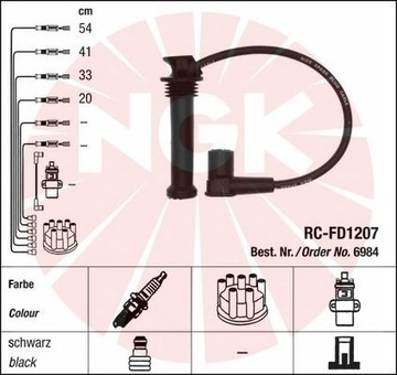 КАБЕЛИ NGK RC-FD1207 6984