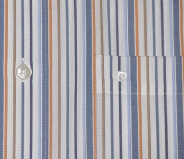 Elegancka męska koszula L 41 w paski Pierre Cardin