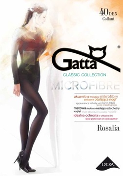 Колготки Gatta Rosalia 40 ден из микрофибры неро- 4