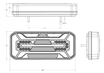 ЗАДНИЙ ФОНАРЬ ЛЕВЫЙ 12/24В LED WAŚ W184