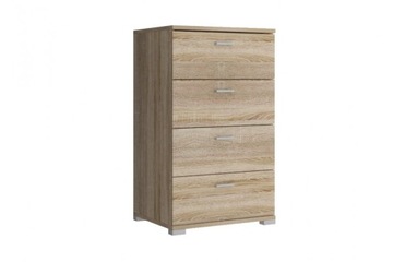 Komoda Szafka Sonoma 50 cm Pojemna 4 Szuflady