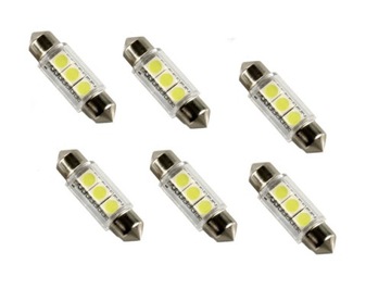 АВТОМОБИЛЬНАЯ ЛАМПОЧКА C5W 3 SMD LED 12V ТРУБКА 41MM