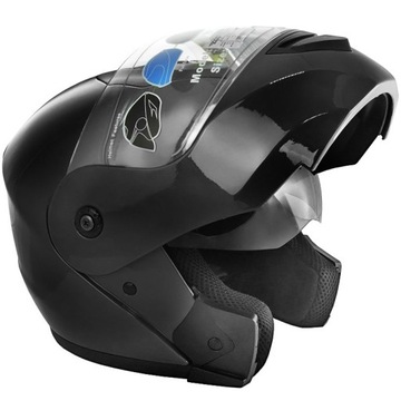 KASK SZCZĘKOWY FLIP-UP MOTOCYKLOWY MOTOR SKUTER S