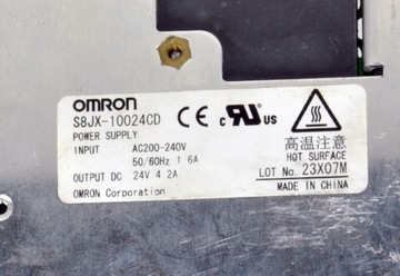 S8JX-10024CD Блок питания OMRON 24В 4,2А для DIN-рейки