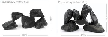 NERO Rock Черный сланцевый камень для аквариума 15 кг.
