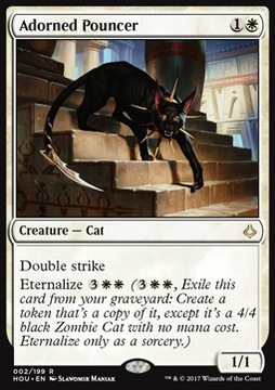 Adorned Pouncer - kot z double strike @@@@