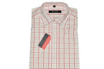 Pierre Cardin męska koszula w kratę M 39 elegancka