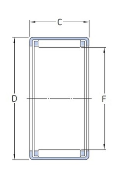 HK 1612 MGK Игольчатый роликоподшипник 16x22x12