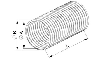 АЛЮМИНИЕВАЯ ТРУБА AWENTA FLEX SPIRO FI 130 1м