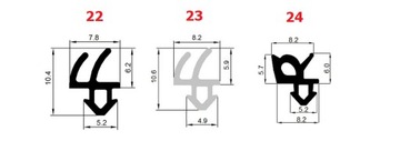 10mb Уплотнители Оконные уплотнители VEKA S-834x