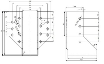 СОЕДИНИТЕЛЬ КРОНШТЕЙНА БАЛКИ WB2 38x111 СЕРТИФИКАТ