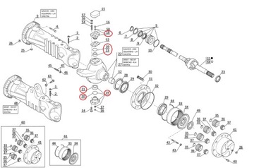 SWORZEŃ ZWROTNICY KOMATSU WH609 WH713 714 OEM