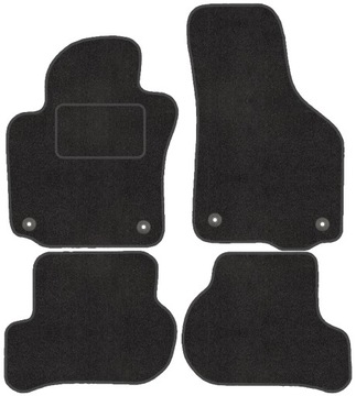 Seat Leon II / 2 05-12 DYWANIKI WELUROWE + STOPERY