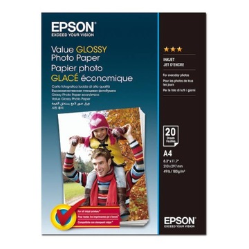 Papier foto Epson Value GLOSSY A4 183g 20ark.