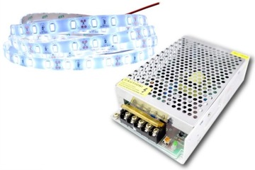Oświetlenie 300 LED wodoodporna IP65 5630 ZIMNA 5m