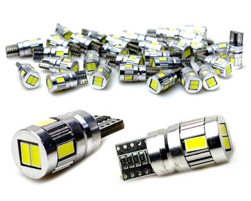 LED ŻARÓWKA W5W T10 CanBus 5630 SMD Ultra MOCNA