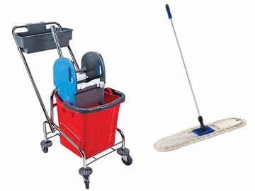 ZESTAW INTEGRAL wózek do sprzątania 25l+ mop 100CM