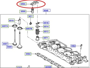 PEUGEOT 407 508 607 807 2.2 HDI РЫЧАГ КЛАПАНА