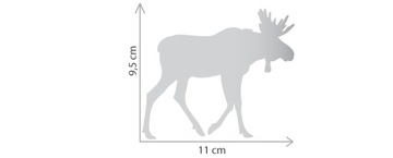 Наклейка MOOSE на автомобиль ЗЕРКАЛО