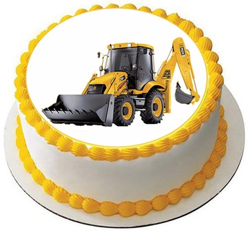 Opłatek TORT BOB BUDOWNICZY TRAKTOR KOPARKA MOTOR