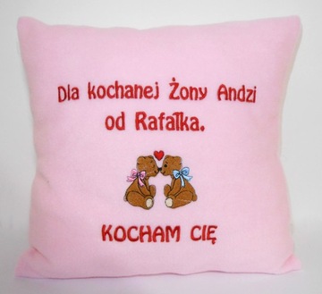 Poduszka z dedykacją prezent chłopaka dziewczyny !