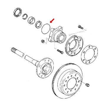 Кольцо уплотнительное подшипника заднего моста LAND CRUISER PRADO 120 150 - 90301-83002 ОРИГИНАЛ