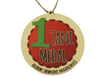 Medal Medale drewniane kolorowy Twoja grafika