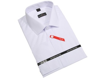 KOSZULA BIAŁA GŁADKA 41 182-188 SLIM FIT