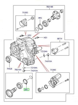 Симеринг редуктора Land Rover Discovery и Range