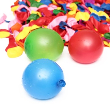 BALONY NA WODĘ BOMBY wodne 100 szt. KOLOROWE