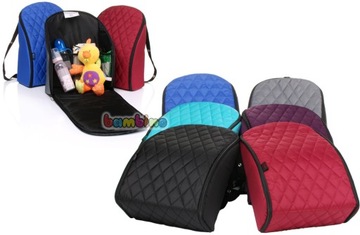 4BABY TORBA PIKOWANA DO WÓZKA PLECAK Niebieska