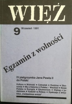 Więź 9 Wrzesień 1991 Egzamin z wolności