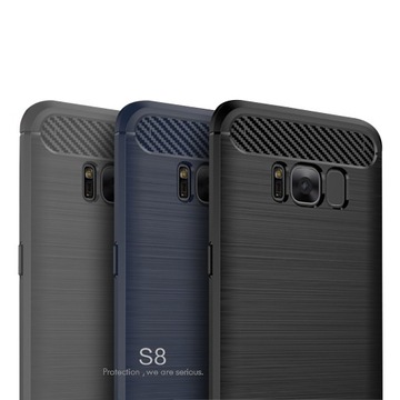 КОРПУС IPAKY CARBON SAMSUNG GALAXY S8 + СТЕКЛО 9H